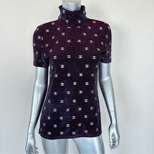 CHANEL CC logo women top size 42 FR or 8 US Authentic